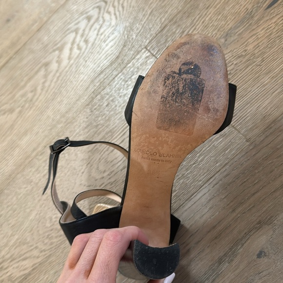 Manolo Blahnik leather sandals 38.5 - Picture 7 of 8